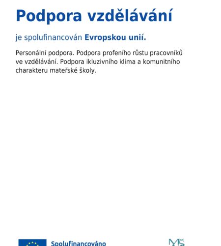 PROJEKT: Podpora vzdělávání